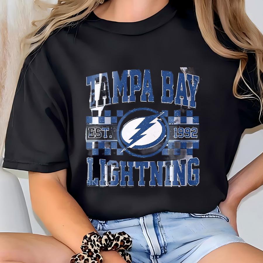 Tampa Bay Hockey Sweatshirt | Tampa Bay Lightning Crewneck | Tampa Bay Hockey Youth Toddler Baby Tee |tampa Bay Lightning Hoodie Sweater T-shirt