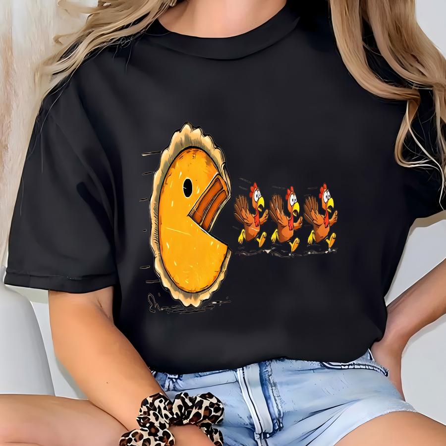 Funny Thanksgiving Sweatshirt, Cute Pumpkin Pie Tshirt, Funny Turkeys Sweater, Thankful Gamer Hoodie, Gaming Clothes, Fall Sweatshirt T-shirt