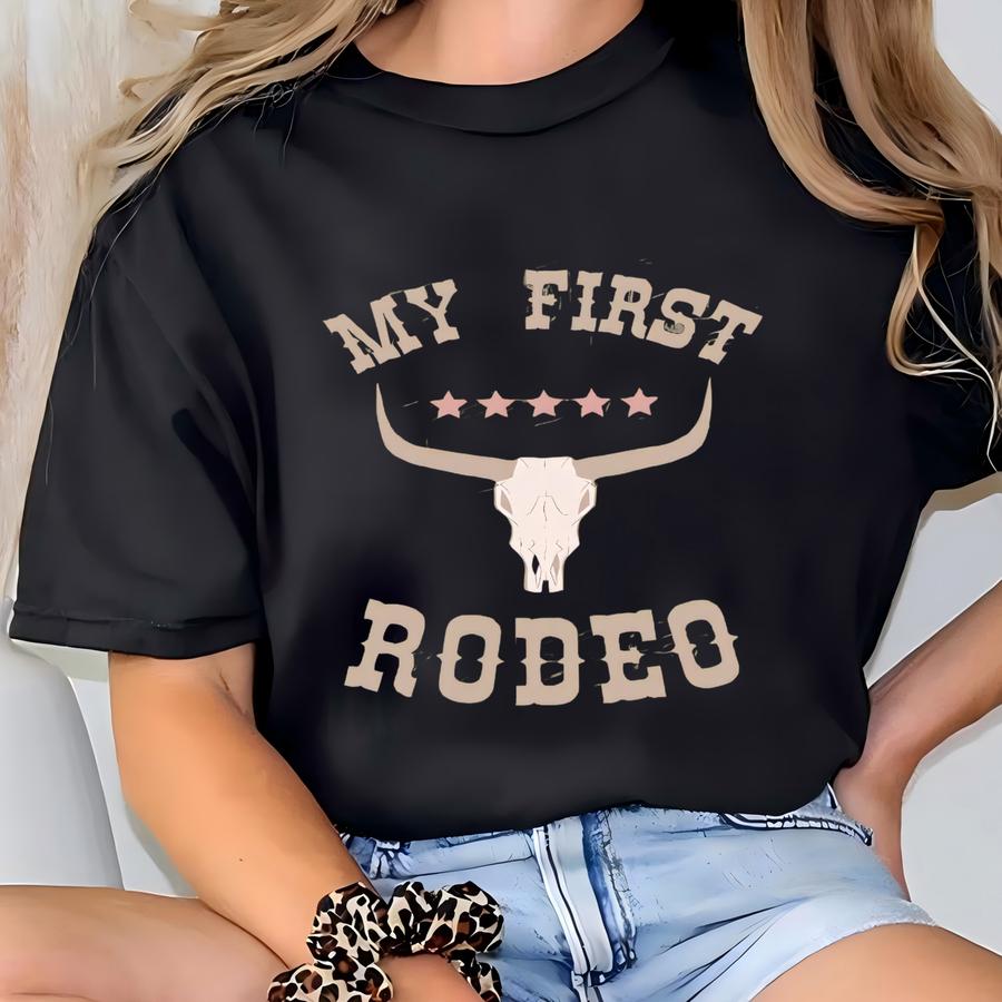 Cowgirl First Birthday Shirt | Western Rodeo Party Outfit For Girls | Personalized Baby Birthday Tee T-shirt