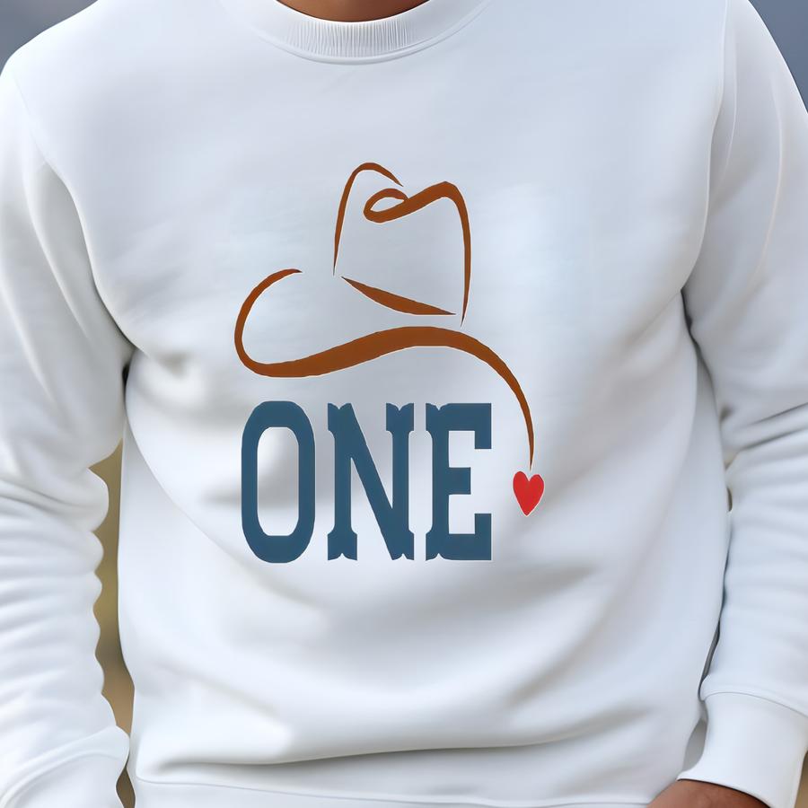 Cowboy First Birthday Shirt | Western Theme One Outfit | Personalized Name 1st Birthday Shirt | Ranch Rodeo Boy Cake Smash Outfit Sweatshirt Cowboy First Birthday Shirt | Western Theme One Outfit | Personalized Name 1st Birthday Shirt | Ranch Rodeo Boy Cake Smash Outfit Sweatshirt