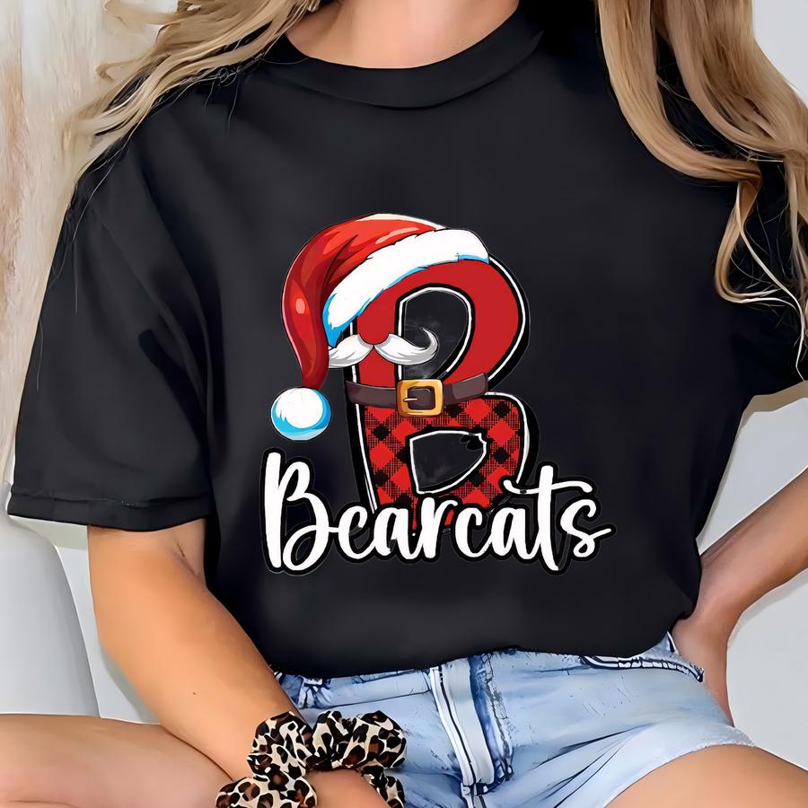 Custom Christmas Shirt Santa Shirt Custom Mascot Shirt School Spirit Shirt Christmas Sweatshirt Bulldogs Shirt Tigers Shirt Eagles Shirt T-shirt