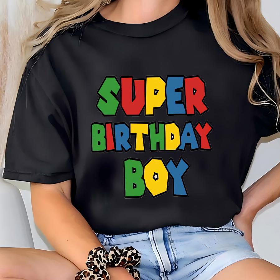 Super Birthday Boy Shirt | Comic Style Toddler Birthday Tee | Personalized Superhero 3rd Birthday Outfit | Pop Art Party Shirt T-shirt