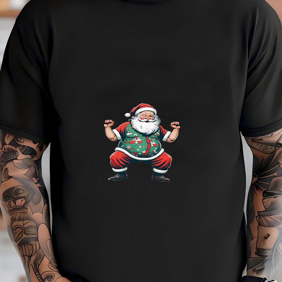 Funny Santa Diddly Squat Christmas Tee: Holiday Humor Apparel T-shirt