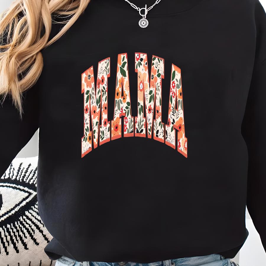 Mama Shirt, Floral Mama Tee, Sweatshirt