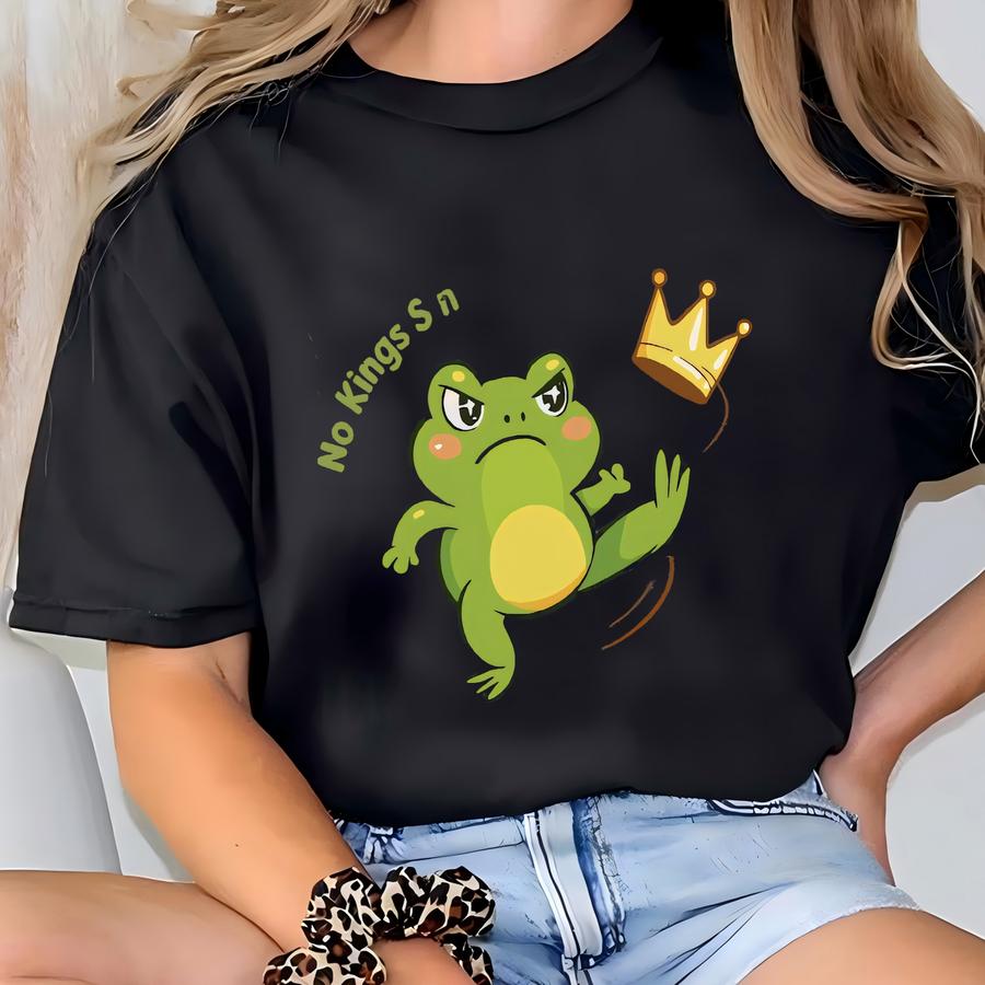 No Kings Since 1776 Portland Frog Protest Shirt, Anti Ice Tshirt, Resistance Frog Tee, I Stand With Frog Shirt, No Kings Day Frog Sweatshirt T-shirt