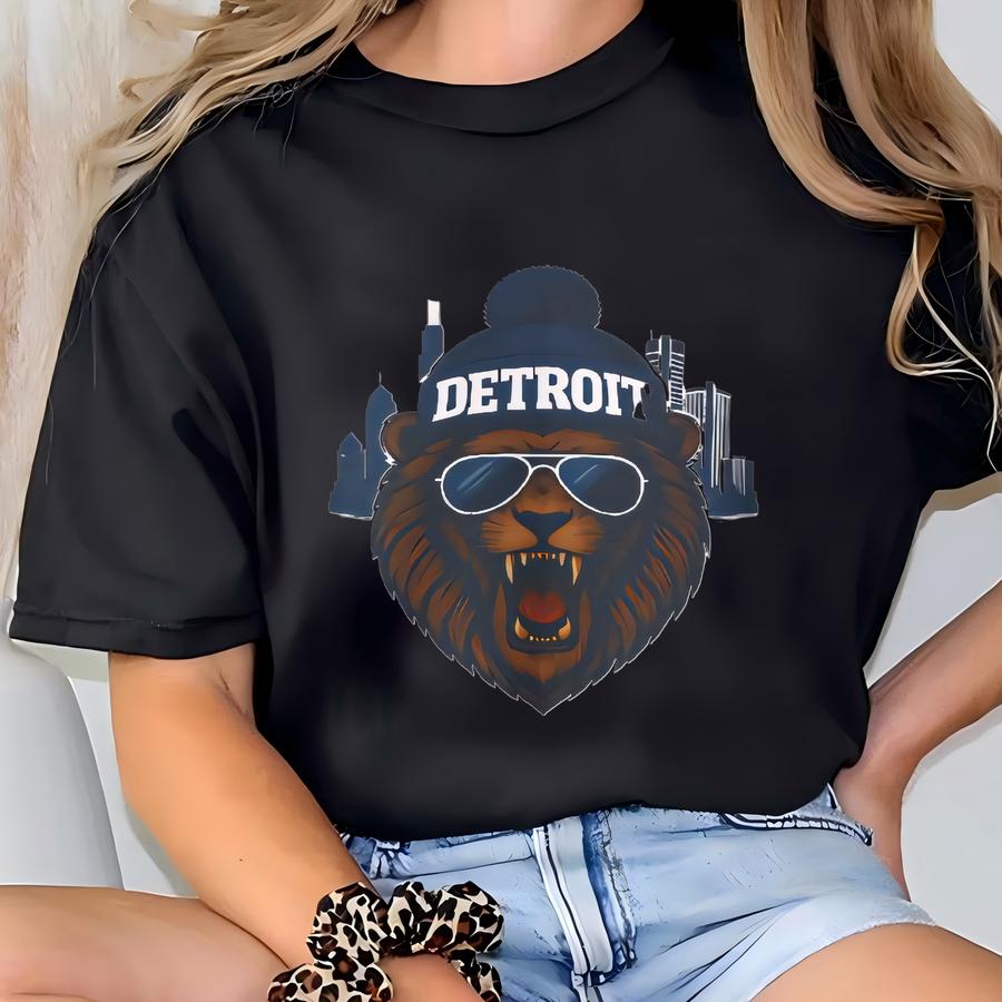 Vintage Detroit Football Sweatshirt, Detroit Football Fan Gifts, Detroit Football Game Day, Detroit Shirt T-shirt