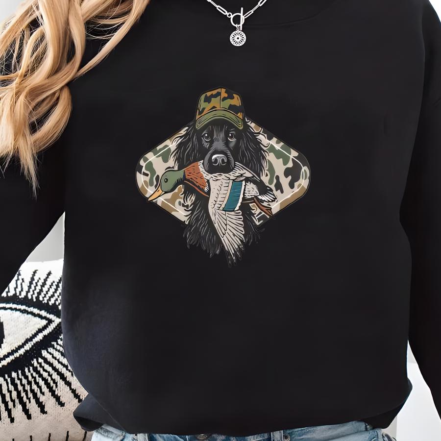 Camo Duck Hunting Dog T-shirt Sweatshirt