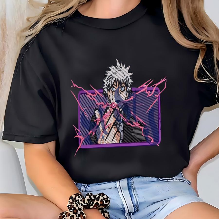 Anime Sweatshirt: Cursed Technique, Six-eyes Manga Design T-shirt
