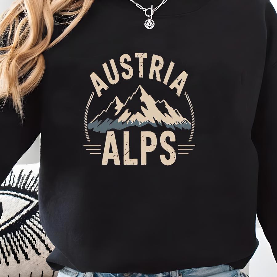 Austria Alps Shirt – Mountain Landscape Tee Sweatshirt