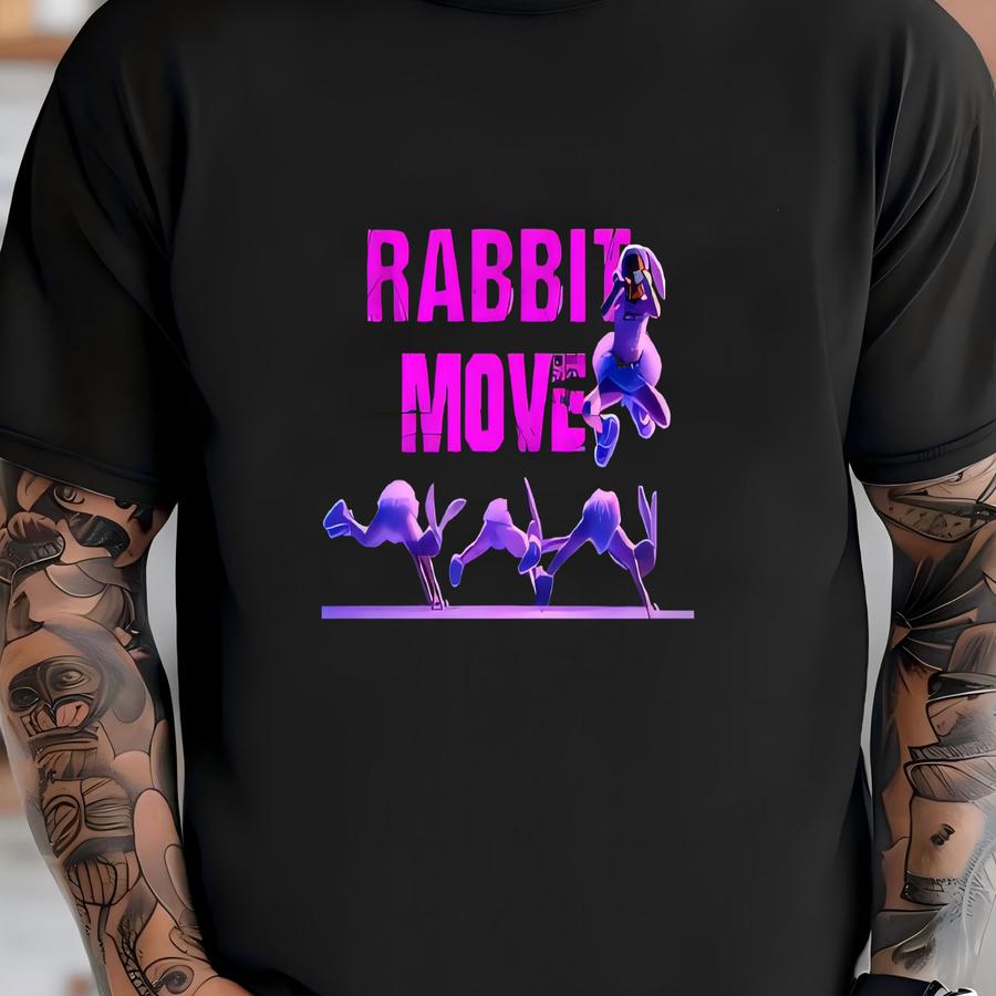 Funny Couple Shirts, Rabbit And Turtle Matching Dance Tees T-shirt