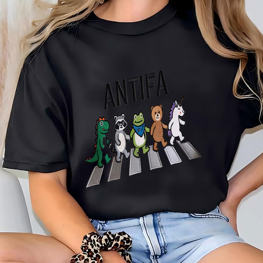 Antifa: Portland Frog Protest Shirt, Abolish Ice Anti Fascism Sweatshirt, Cute Animal Resist T-shirt