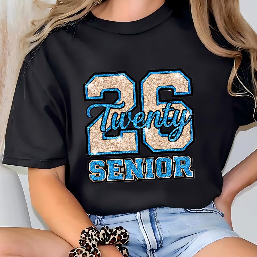 Twenty 26 Senior ® Shirt, Graduation Day Celebration Shirt, Class Of 2026 Spirit Shirt, Senior Adventure Shirt T-shirt