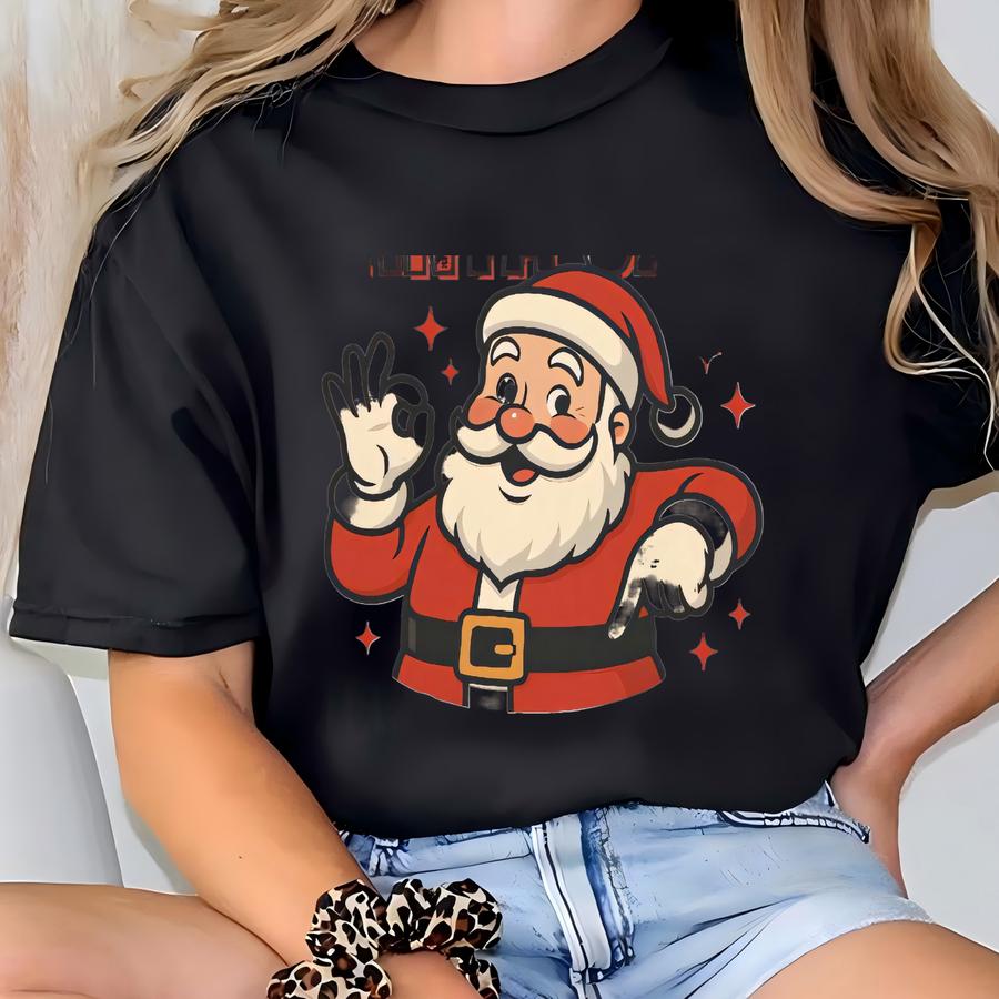 Funny Santa Says Six Seven Christmas Hoodie For Holiday Cheer, Humorous 6 7 Santa Christmas Shirt - Perfect For The Festive Season T-shirt