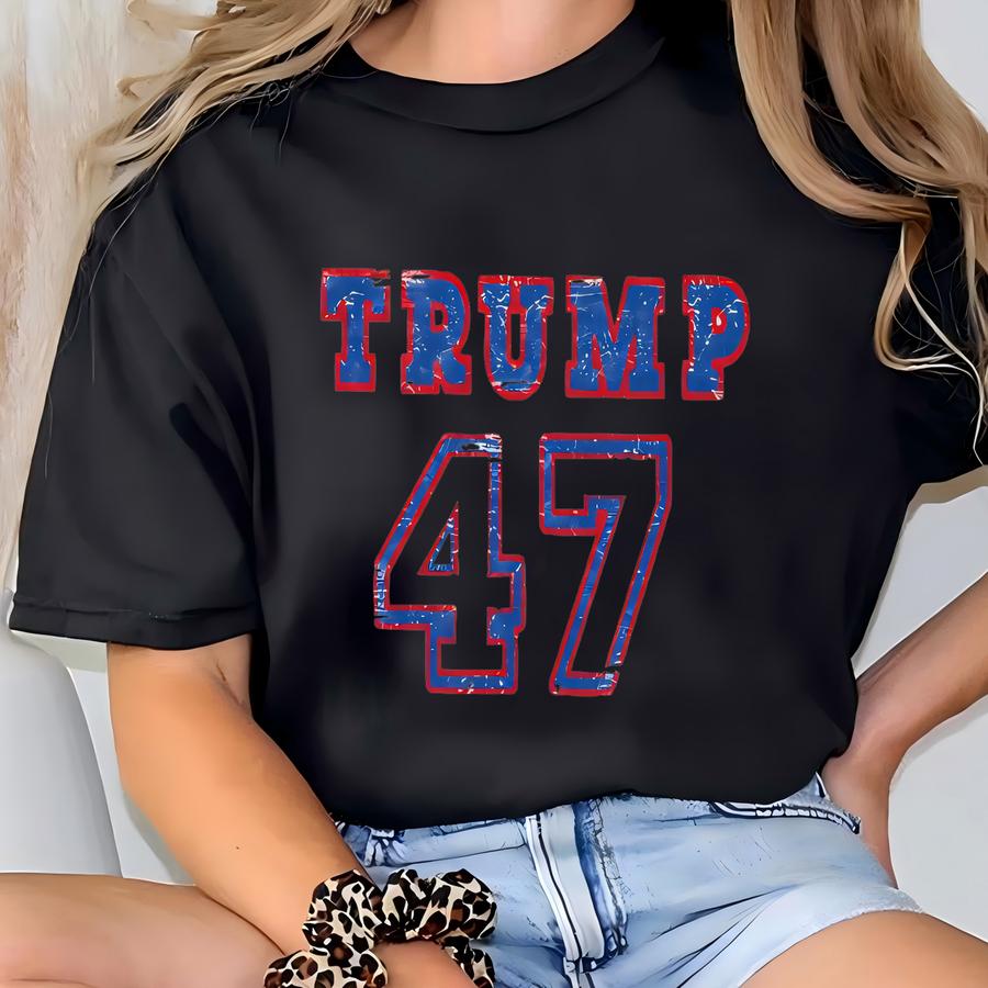 ® Donald 45 47 Koszula, 47 Koszula, Flaga Amerykańska 2024 Koszula, Republikański Prezent, 47, Koszula Kostium