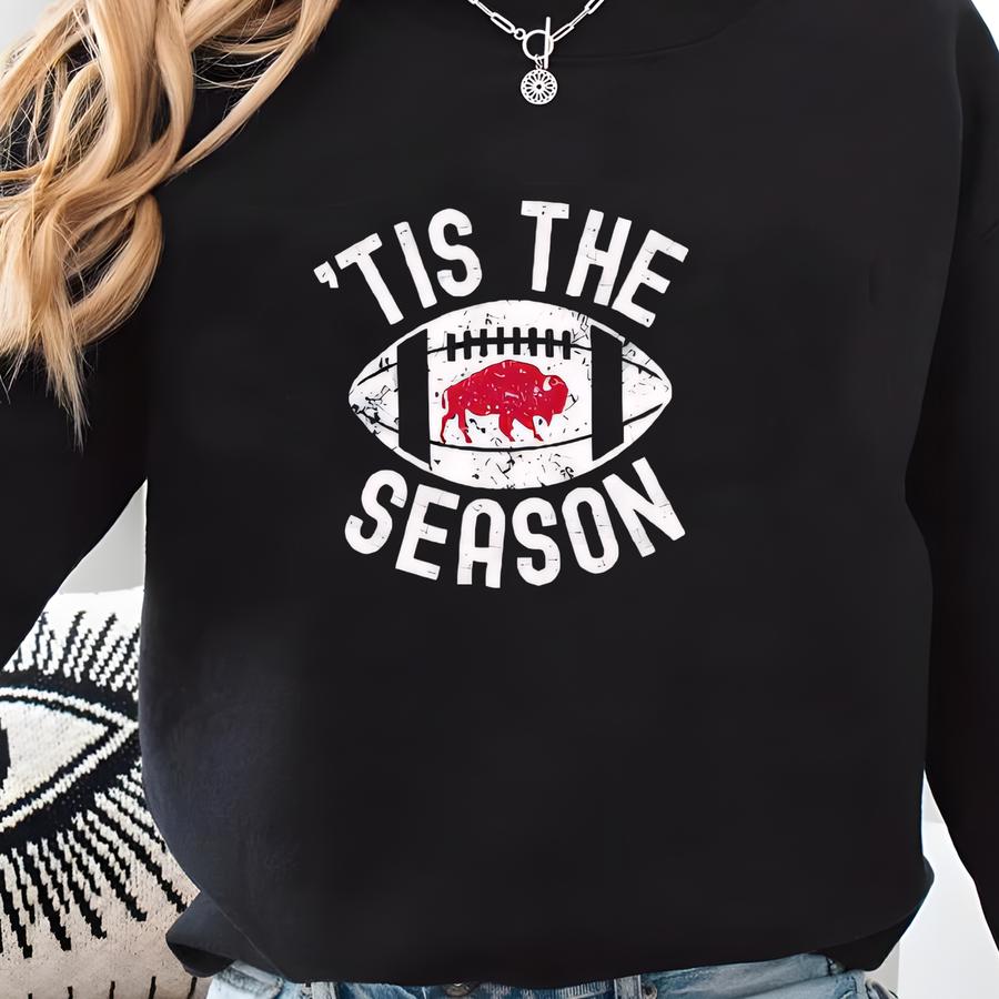 Tis The Season Buffalo Shirt, Family Buffalo Football Shirts, Christmas Youth Buffalo Sweatshirt, Kids Buffalo Tshirts, Buffalo V Neck Tees Sweatshirt