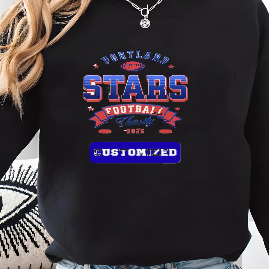 Custom Team Mascot Football Sweatshirt, Personalized Retro Football Pullover, Game Day Sweatshirt, Gift For Football Fan Sweatshirt