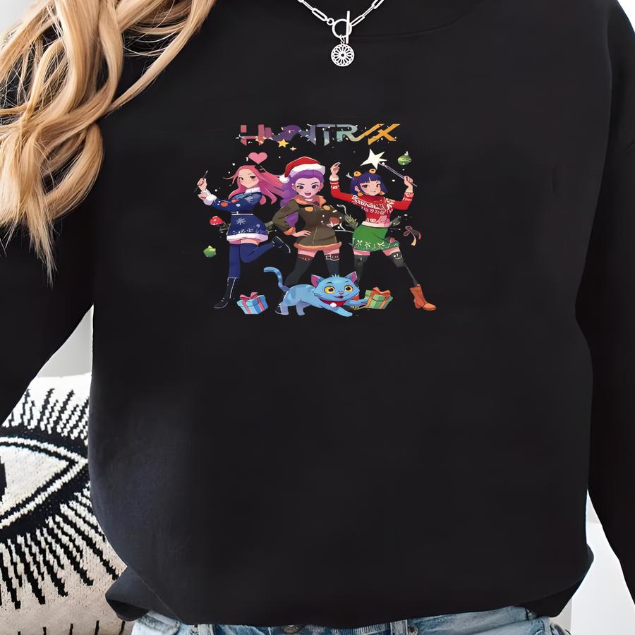 Huntrix Christmas Shirt | K Pop Demon Hunters Tee Sweatshirt
