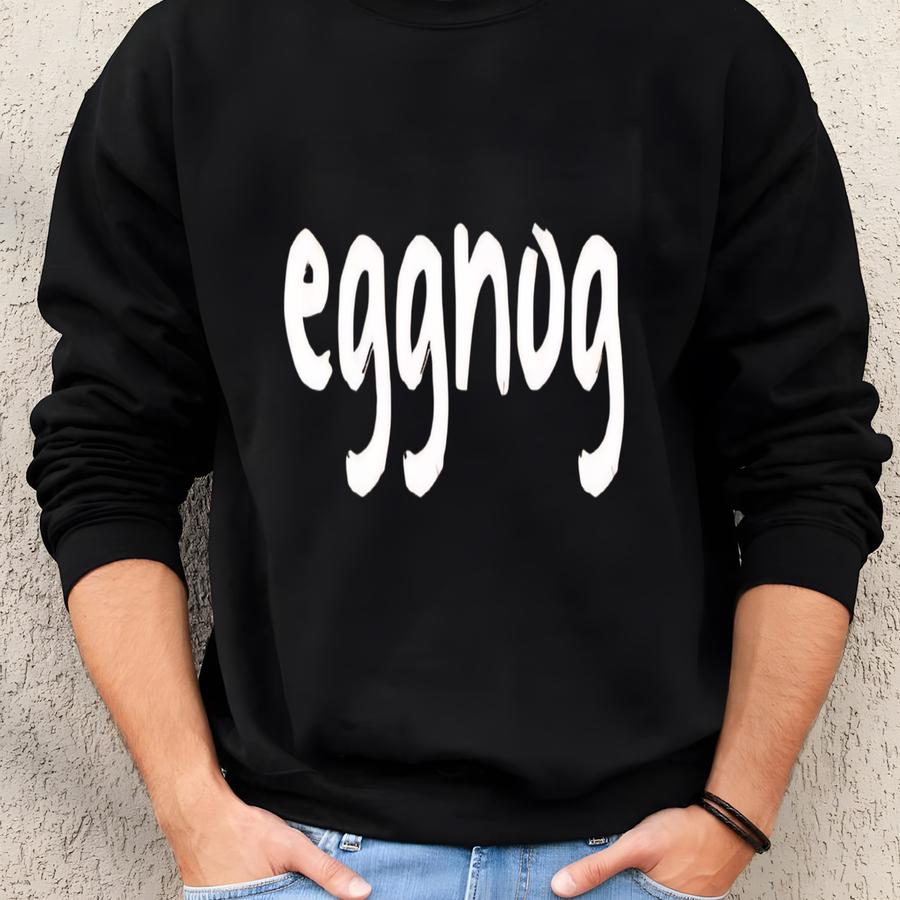 Couples Matching Christmas Shirts, Eggnog And Cookie Matching Christmas Tee, Funny Matching Couple Shirts For Xmas Party Sweatshirt