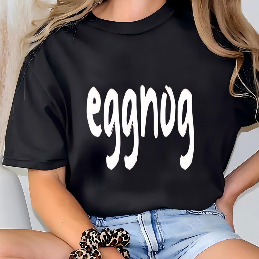 Couples Matching Christmas Shirts, Eggnog And Cookie Matching Christmas Tee, Funny Matching Couple Shirts For Xmas Party T-shirt