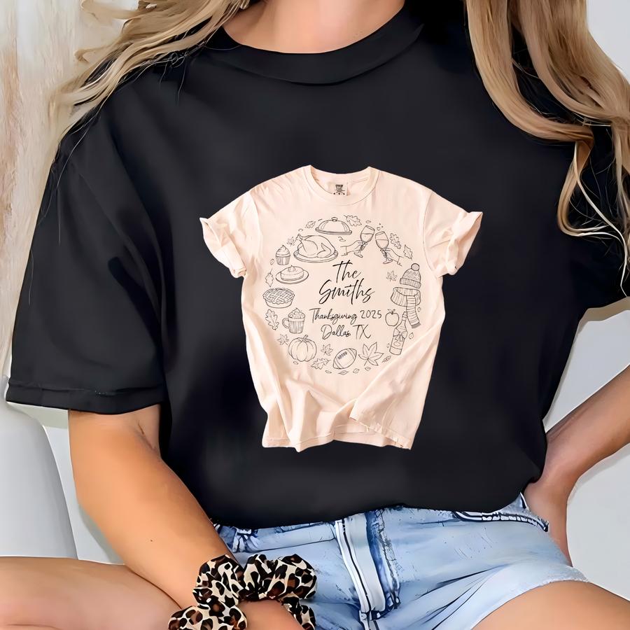 Family Thanksgiving Shirts, Funny Thanksgiving Party Group Shirts,matching Thanksgiving Hoodies,friendsgiving Group Shirts T-shirt