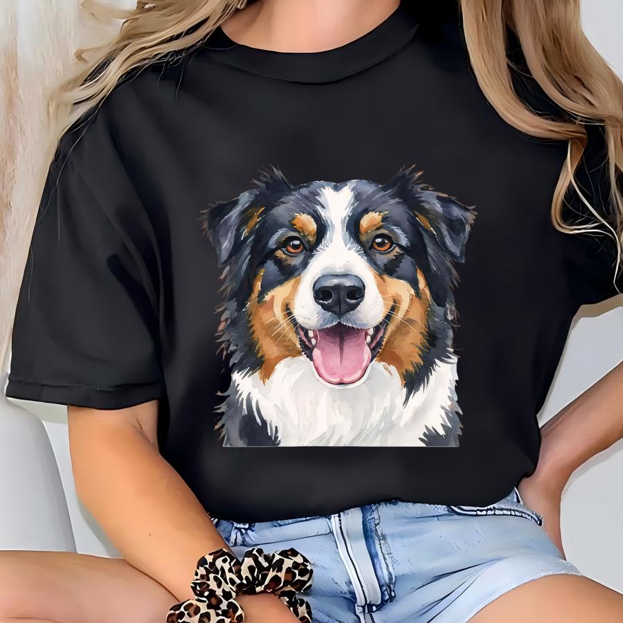 Custom Pet Portraits, Dog Portrait Gift, Pet Photo Framed, Watercolor Pet Painting, Pet Memorial Gift,dog Portrait From Photos Pet Loss Gift T-shirt