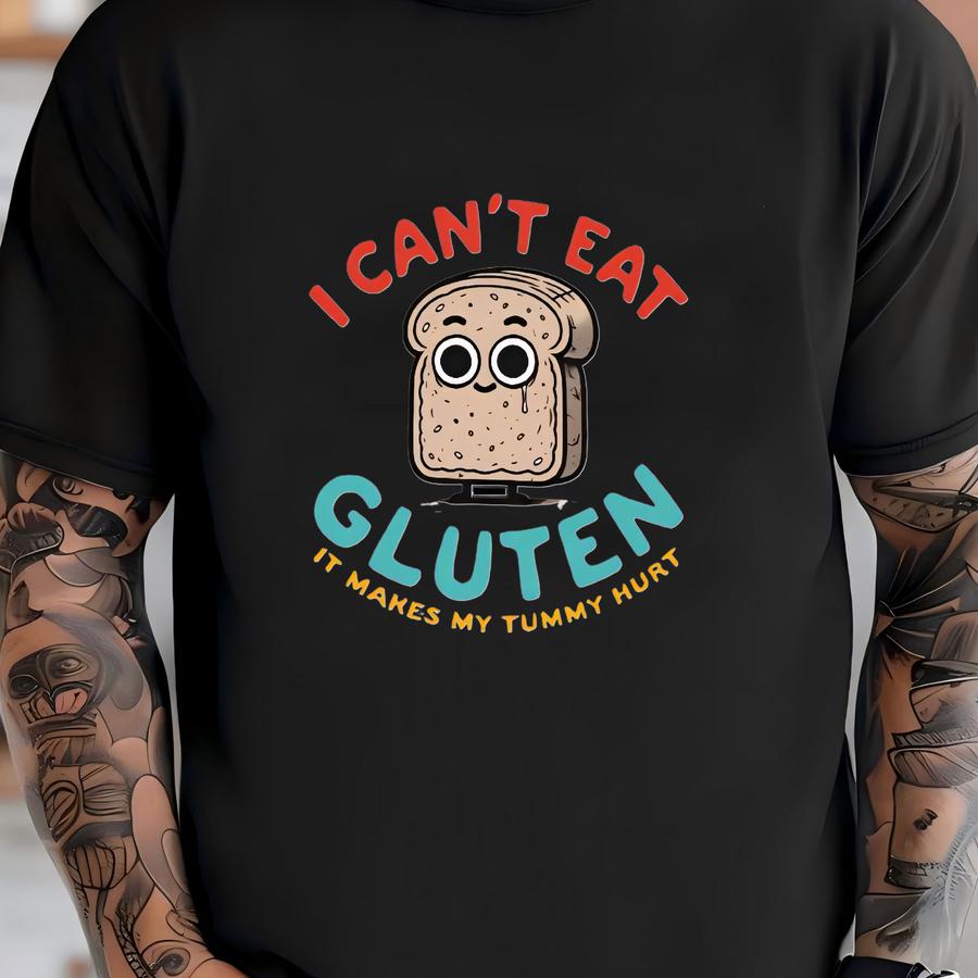 I Can't Eat Gluten It Makes My Tummy Hurt // Unbeatable Quality And Price // Allergy // // Retro // Foam Trucker Hats T-shirt