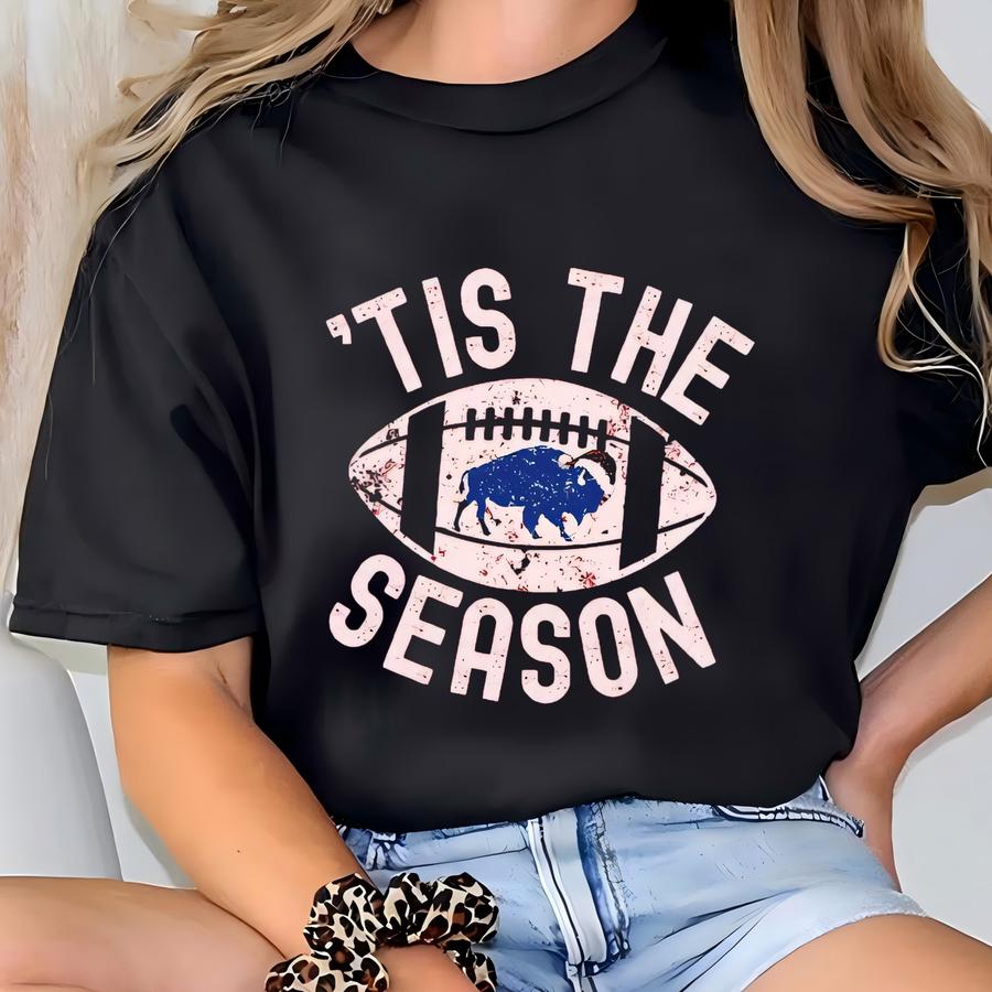 Buffalo Christmas Football Sweatshirt, Family Matching Tees T-shirt