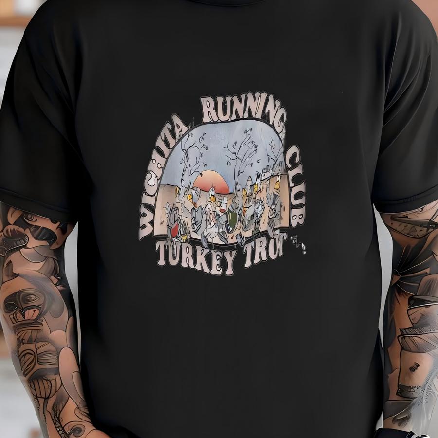 1983 Witchita Turkey Trot Running Club Longsve Size Small T-shirt