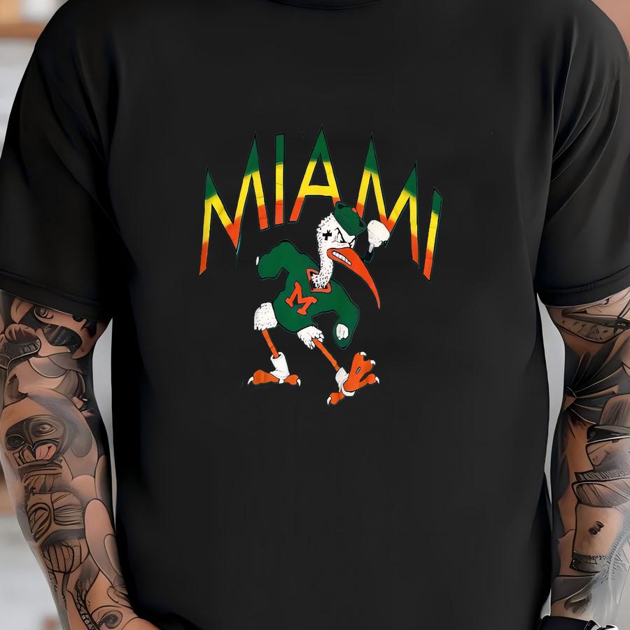 Vintage Miami Hurricanes Green Tshirt Size Xl T-shirt