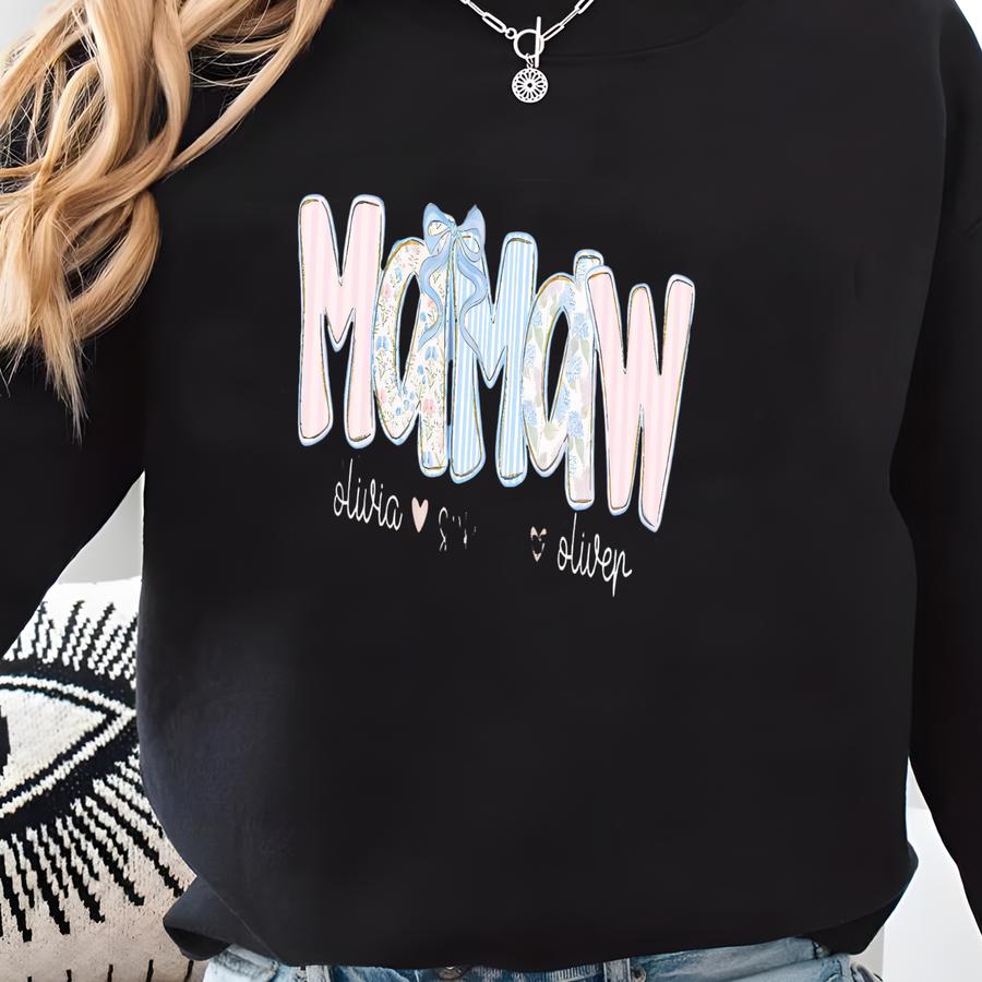Custom Mamaw Shirt, Gift For Mamaw, Personalized Mamaw Tshirt, Mamaw Gifts Sweatshirt