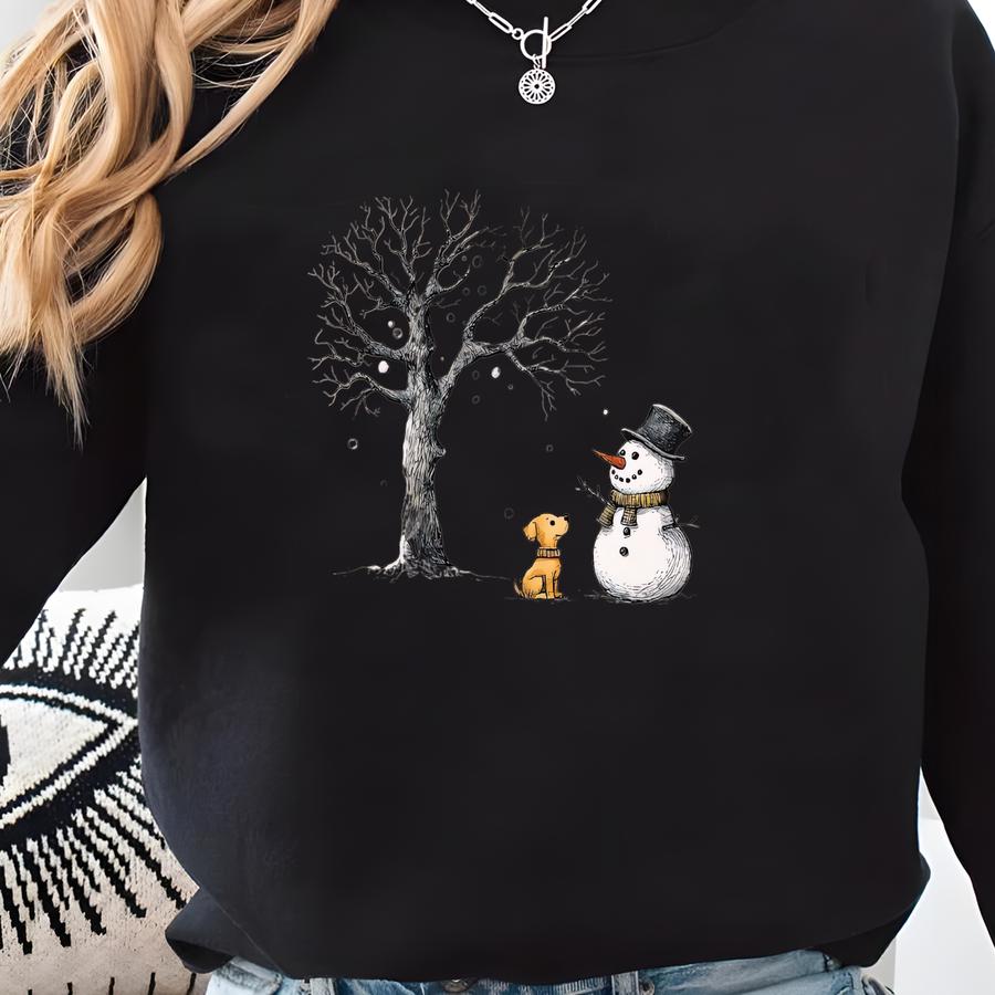 Let It Snow Sweatshirt, Christmas Snowman Sweatshirt, Christmas Sweatshirt, Snowman Shirt, Snowman T-shirt, Christmas Shirts For Women Sweatshirt
