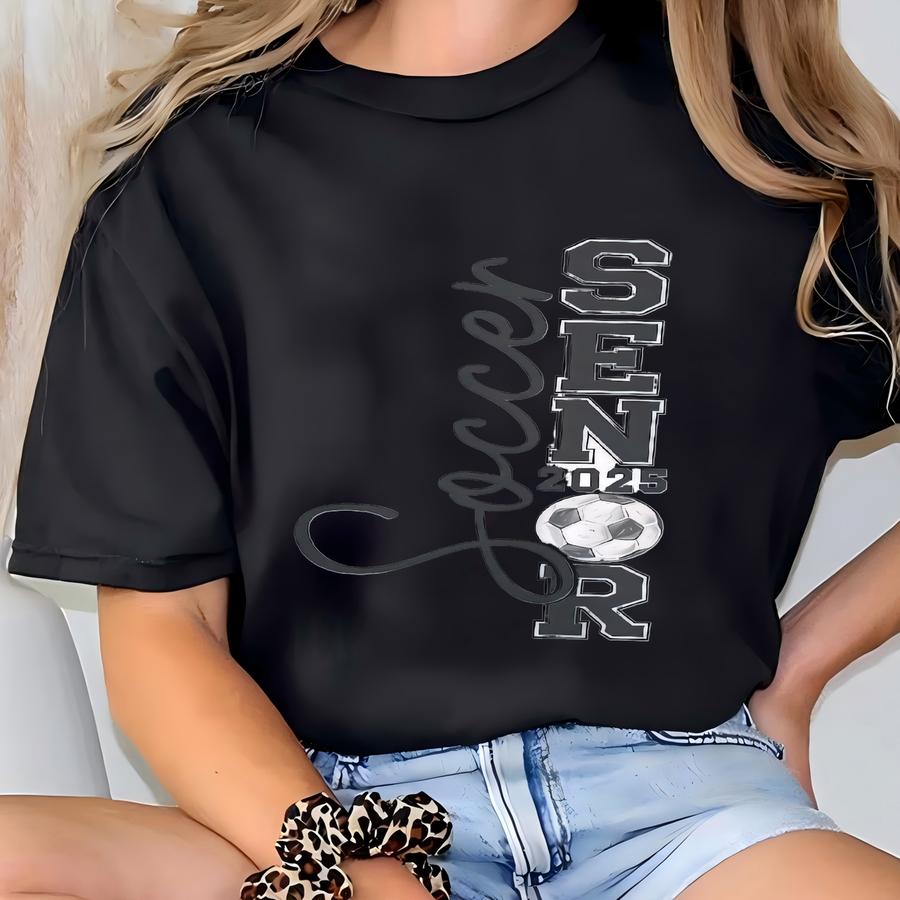 Custom Senior Soccer Shirt Personalized Soccer Senior Hoodie Name And Number Soccer Tshirt Cc Soccer Senior Night 2026 Gift T-shirt