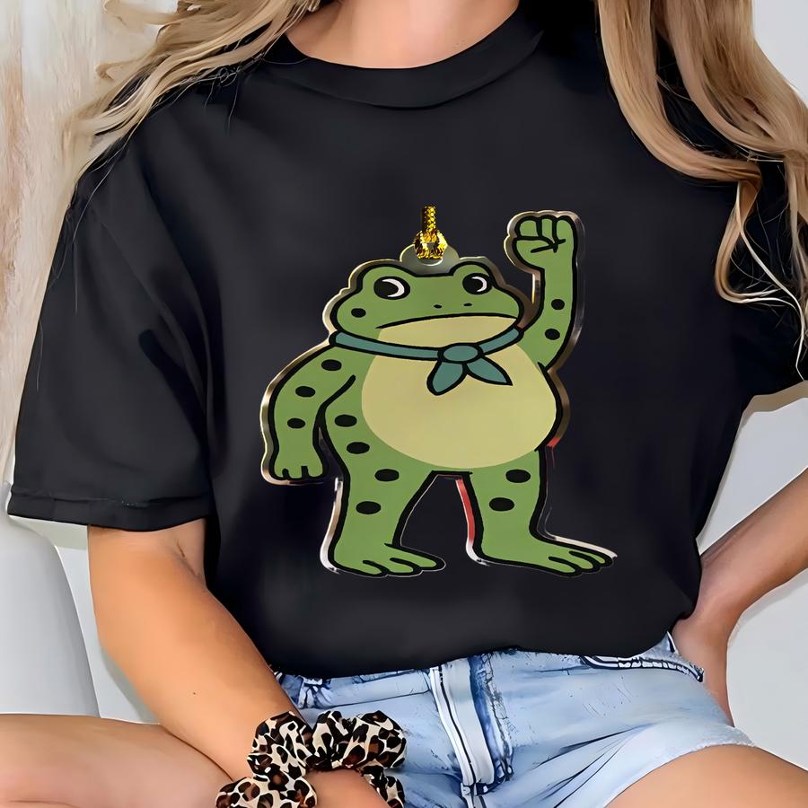 Portland Frog Ornament, Political Ornament, Freedom Frog, Funny Liberal, Pro-democrat Gift, Anti Ornament, Frog Meme Ornament T-shirt