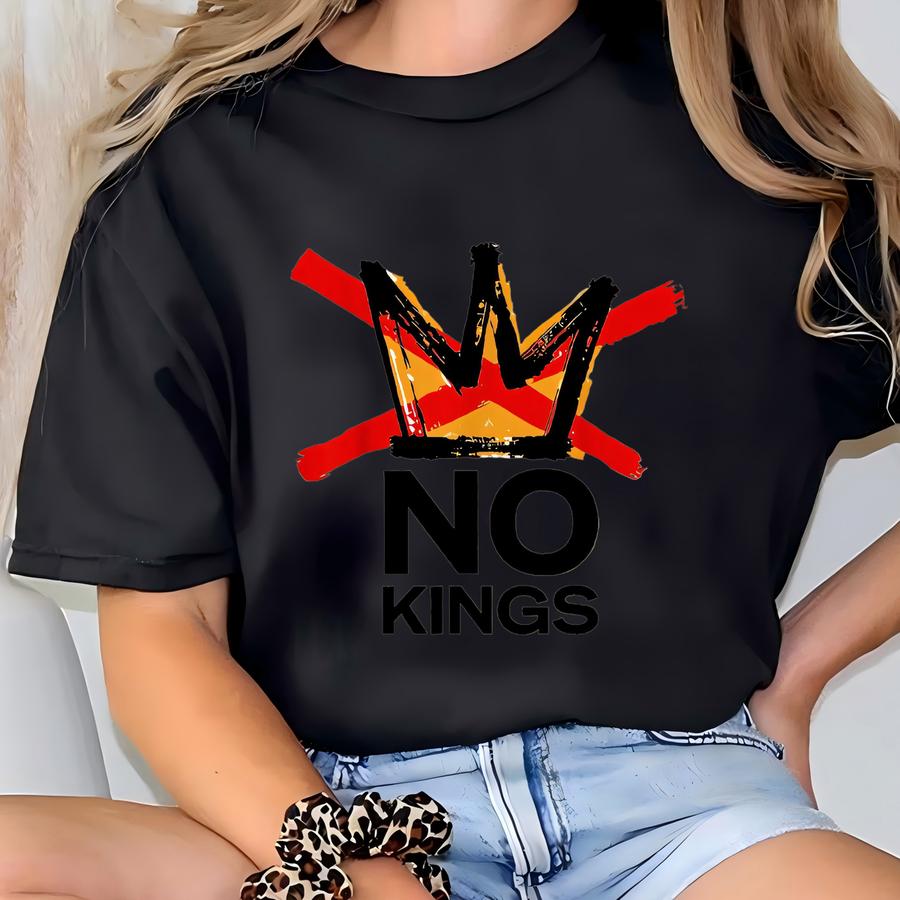 No Kings Sweatshirt, Resist Tshirt, Anti Monarchy Hoodie, Protest Hoodie, Anti Tee, Political Activist Shirt T-shirt