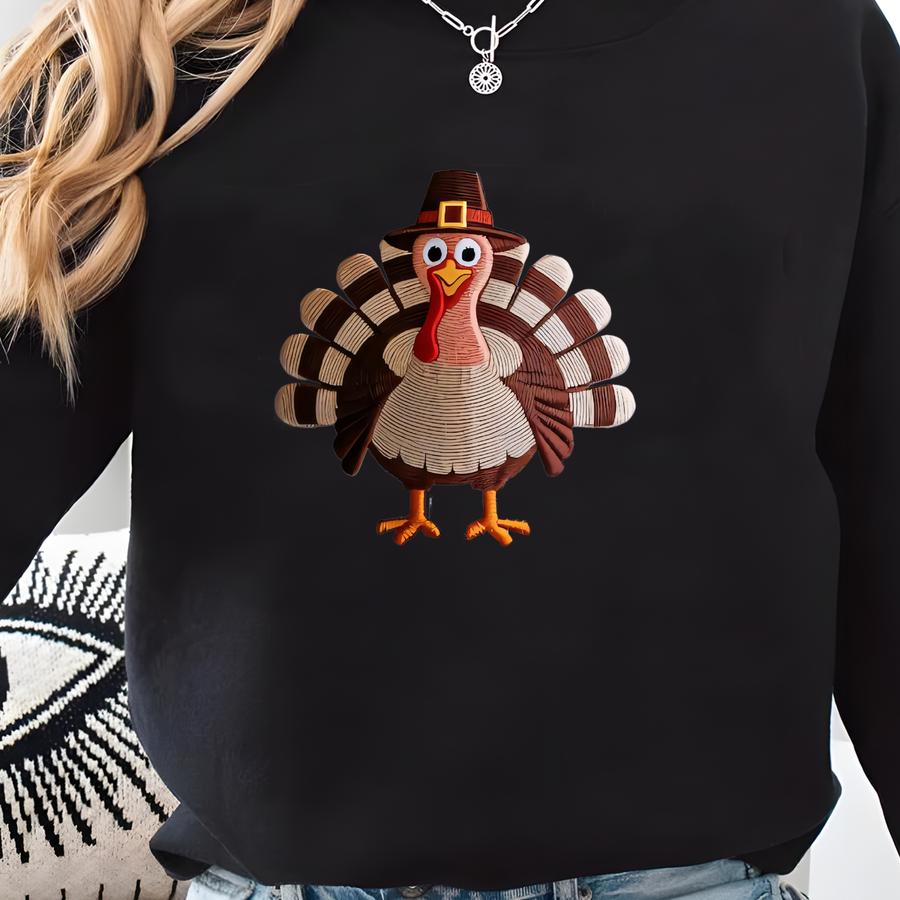 Turkey Y Hat – Cute Thanksgiving Bird Design Cap For Fall And Holiday Season Sweatshirt