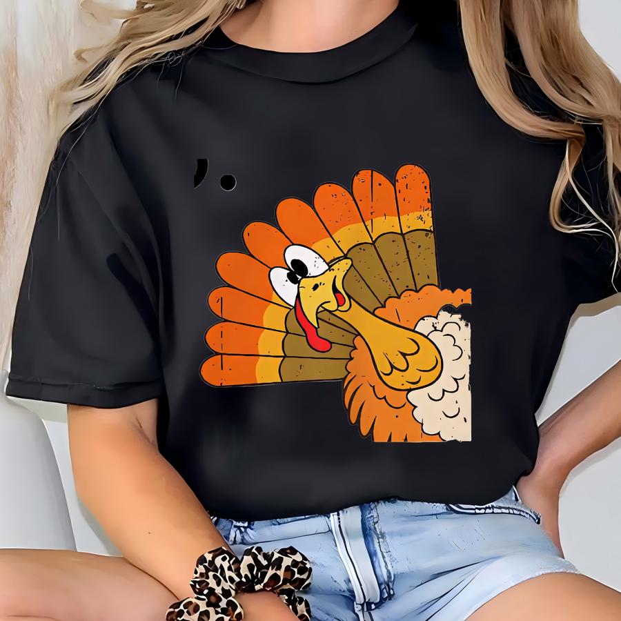 Funny Thanksgiving Shirt, Turkey Moo Shirt, Fake Cow Tee, Thankful Farmer Tee, Funny Turkey Day Shirt, Farmer Gift, Thanksgiving Dinner Tee T-shirt