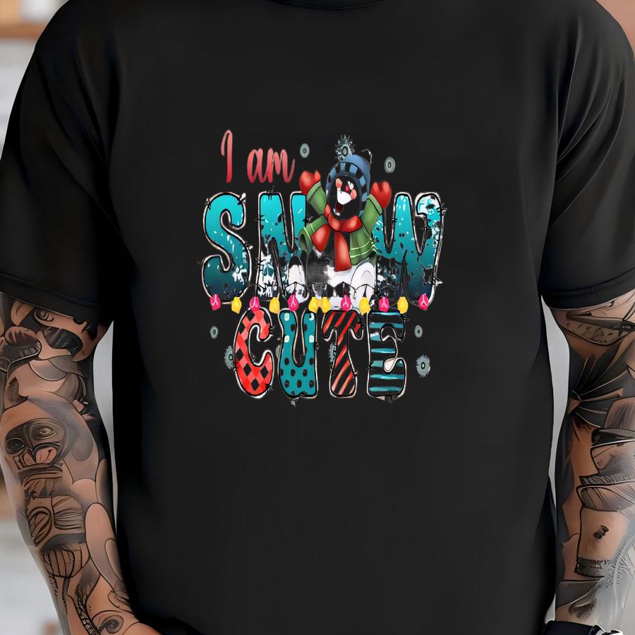 ® I Am Snow Cute Shirt Winter Holiday Shirt Christmas Shirt Snowman Shirt Cute Winter Shirt Festive Shirt For Holiday Season T-shirt