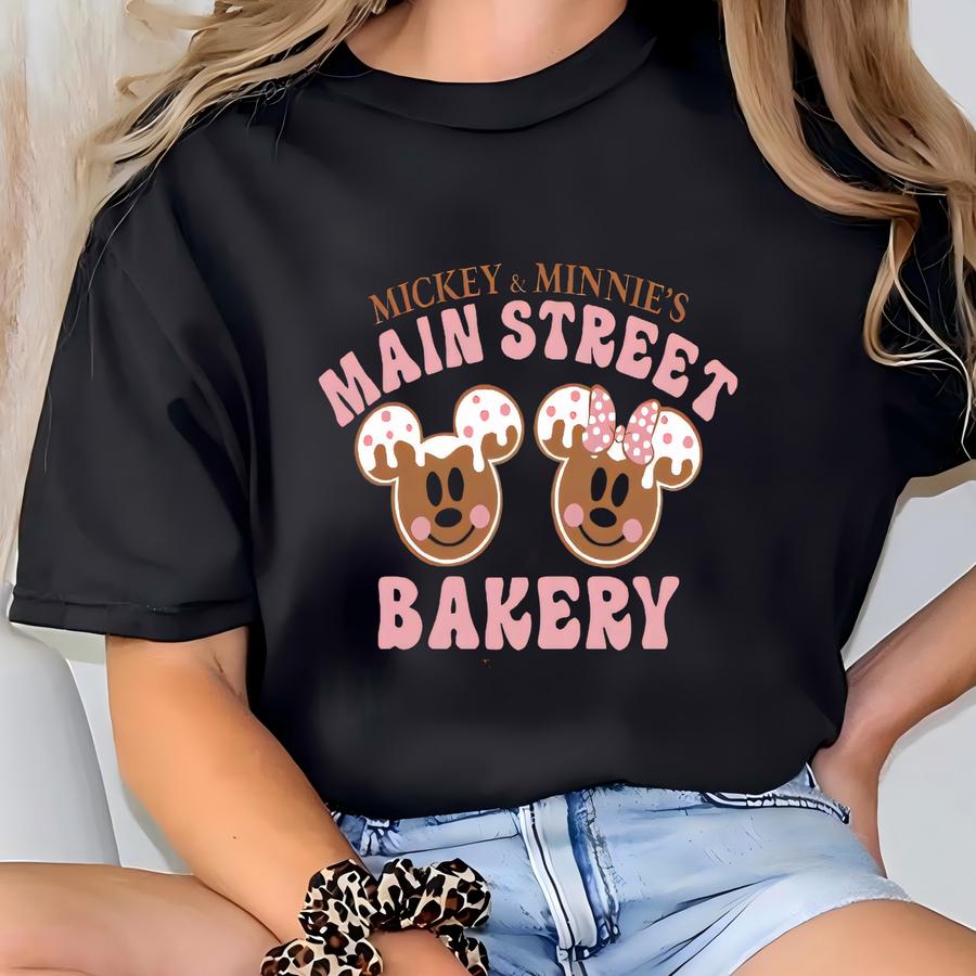 And Main Street Bakery Christmas Shirt,  Gingerbread Cookie Cake Tee, Christmas Trip Shirt. T-shirt
