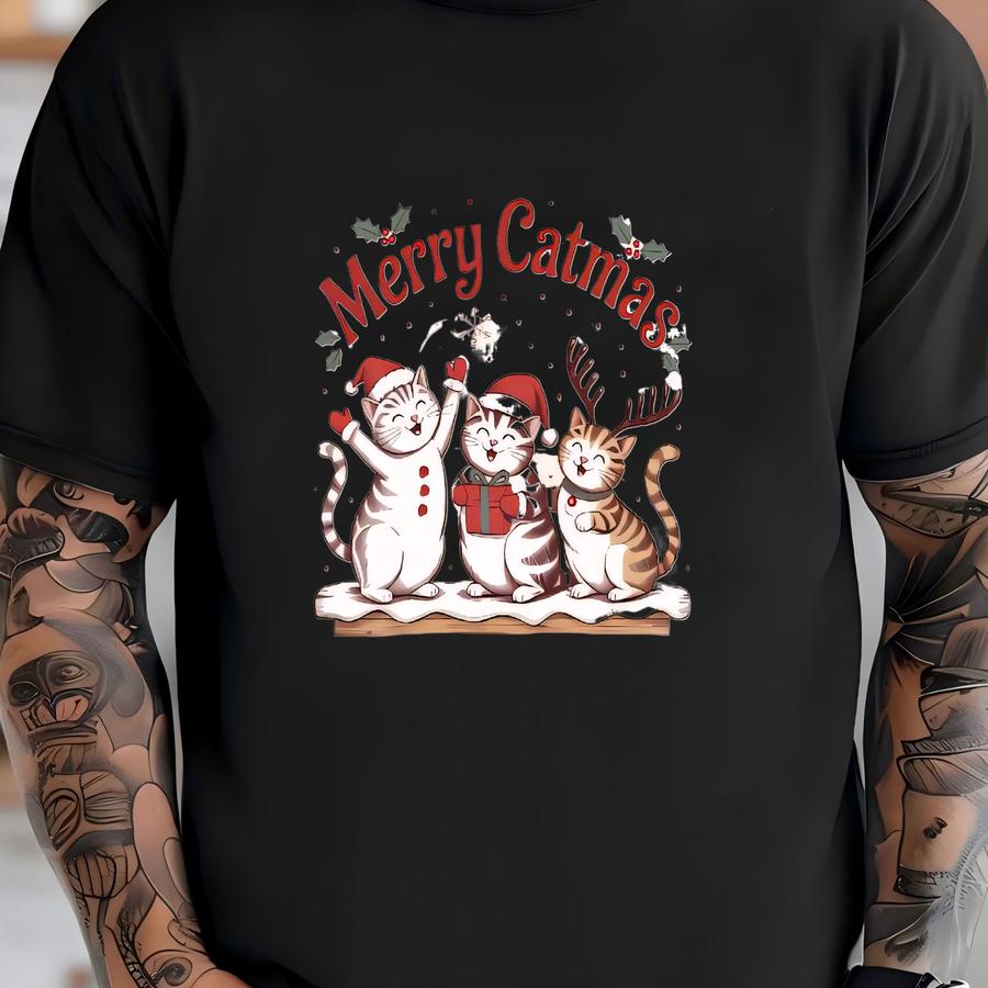 ® Merry Catmas Shirt Christmas Cat Lover Shirt Cat Lover Gift Cat Shirt Merry Christmas Shirt Christmas Shirt Gift For Cat T-shirt
