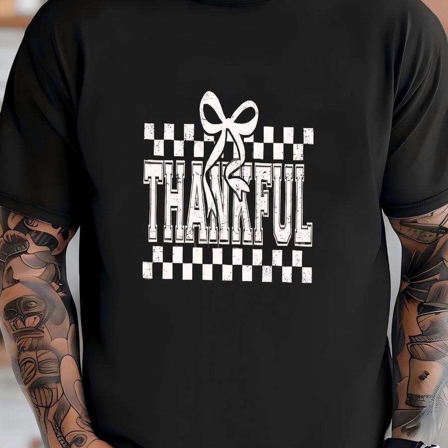 ® Thankful Shirt Thanksgiving Shirt Thankful Tee Holiday Shirt For Women Family Gathering Shirt Autumn Season Shirt Fall Shirt T-shirt