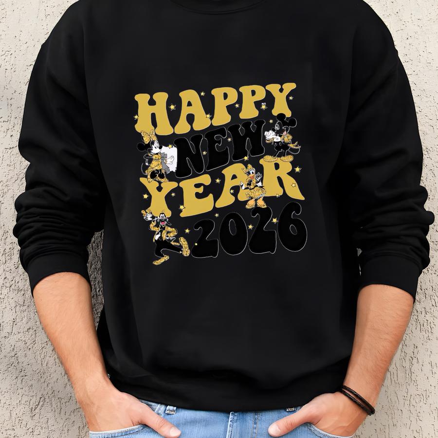 And Friends Happy New Year 2026 Shirt, , New Year Celebration Shirts, New Year's Crew Party Tee, 164076 Sweatshirt