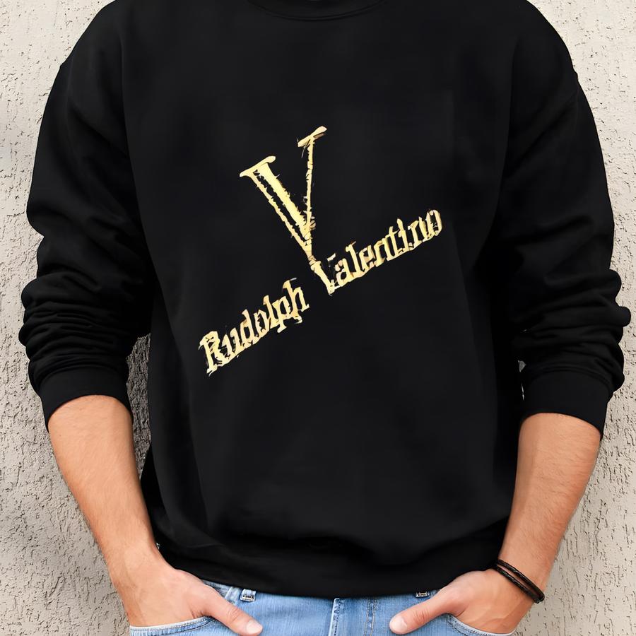 Vintage Rudolph Valentino Square Plaid Scarf Hankerchief Sweatshirt