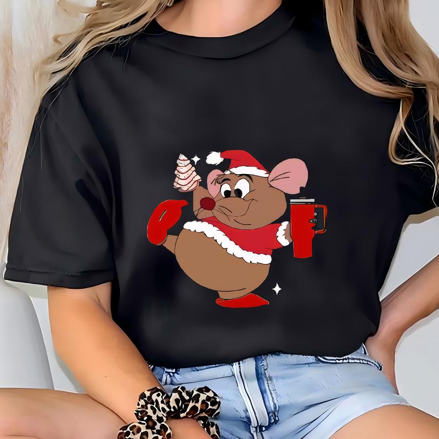 Cute Gus Gus V-neck 2-sided Shirt: Looking Like A Snack Christmas V-neck, Family Christmas Racerback, Christmas V-neck Tee T-shirt