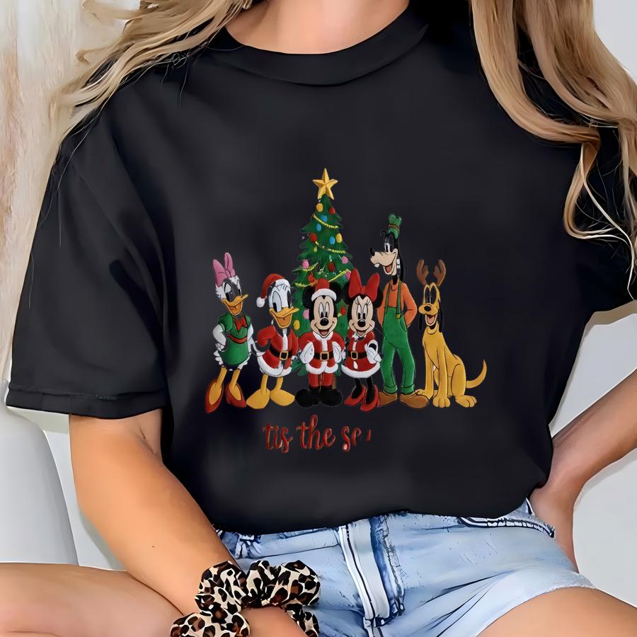 And Friends Tis The Season Sweatshirt , Santa And Friends Group Christmas Lights Shirt, Land Christmas T-shirt