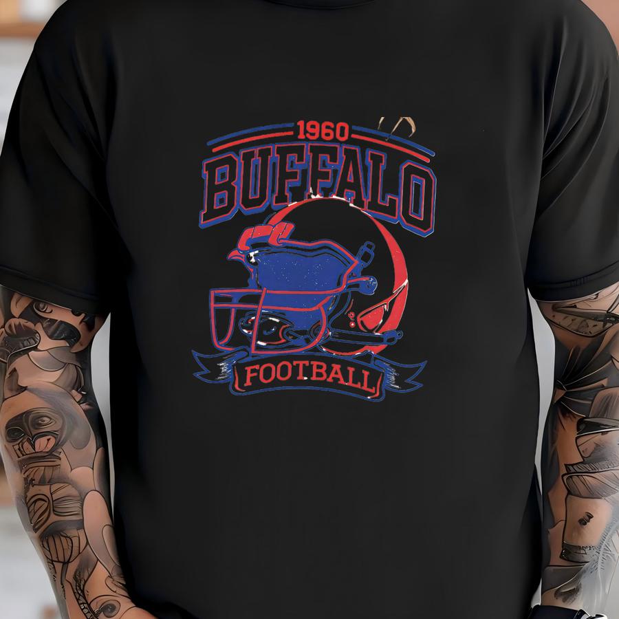 Vintage 90s Buffalo Football Vintage Sweatshirt Tee, Buffalo Bil Sweatshirt,buffalo New York,buffalo Bll Fan Gift Sunday Football Gift T-shirt