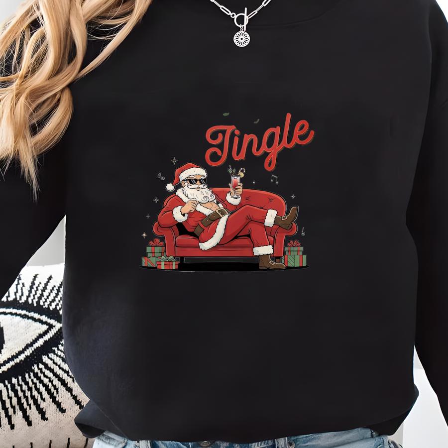 Funny Santa Christmas Shirt, Santa Claus, Adult Humor Shirt, Funny Christmas T-shirt, Holiday Crewneck Xmas, Christmas Person Sweatshirt