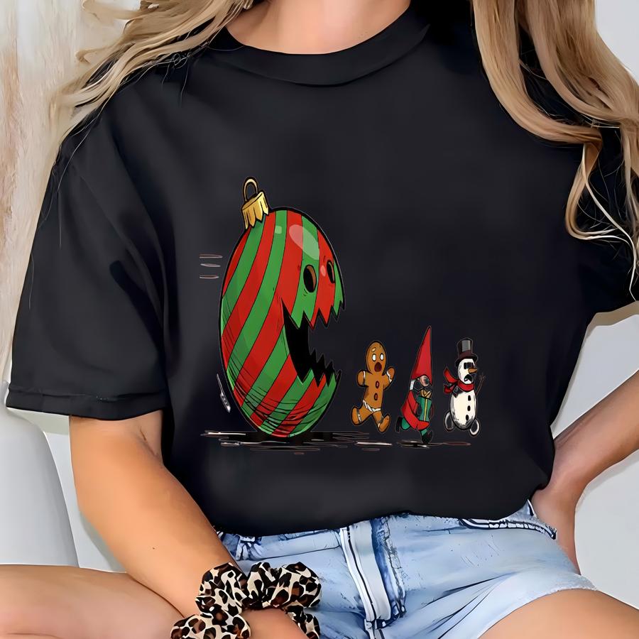 Christmas Shirt, Merry Christmas Gift, Christmas Ornament Monster Tshirt T-shirt