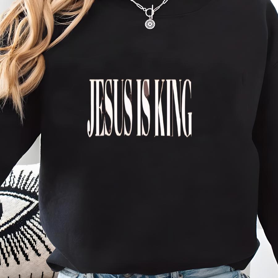 Jesus Is King Shirt, Yeshua Shirt, Jesus Shirt, Jesus Tee, Jesus Merch, Christian Tee, Mens Christian Shirt, , Faith Shirt Sweatshirt