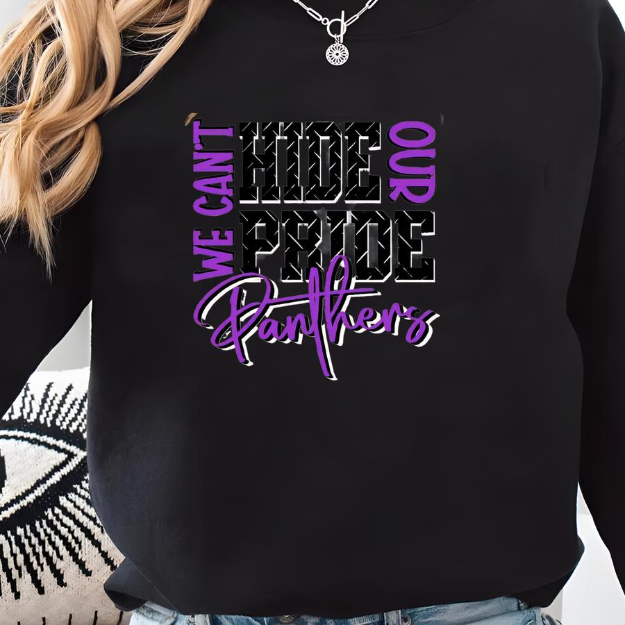 Panthers Shirt School Spirit Shirt Teacher Shirt Custom Mascot Shirt Custom School Shirt Football Shirt Panthers Sweatshirt Panther Pride Sweatshirt