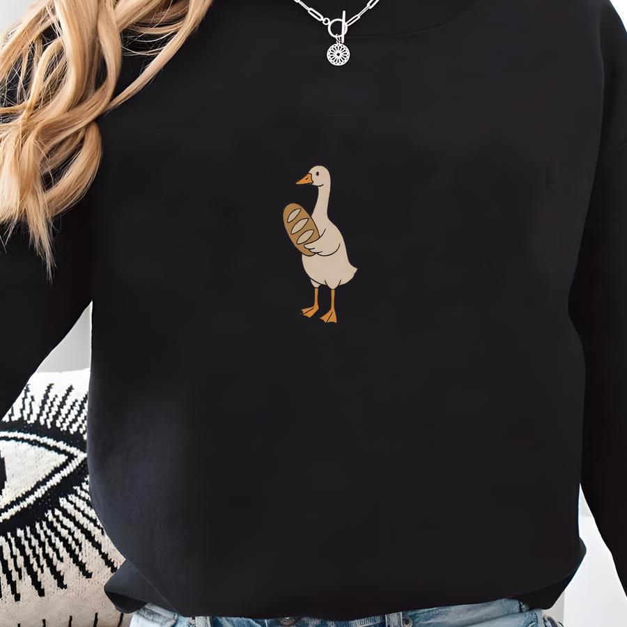 Sourdough Bread Goose Sweatshirt, ® Funny Sourdough Baker Goose Crewneck, Sourdough Baker Gift, Homemaker Shirt, Homesteader Sweatshirt